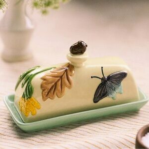 Anthropologie NIB/NWT The Faye Icon Butter Dish